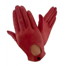 Женские кожаные перчатки  GlovesUA  мод.274 вишня