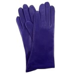 Женские кожаные перчатки GlovesUA  мод 026 индиго