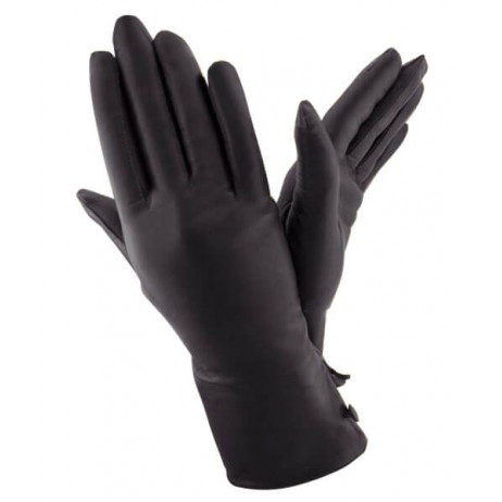 Жіночі шкіряні рукавички GlovesUA мод.058 чорні