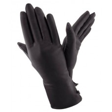 Женские кожаные перчатки GlovesUA мод.058 черные