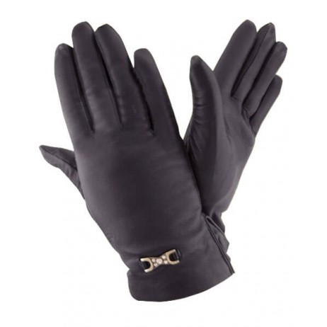 Женские перчатки кожаные GlovesUA мод 078 черные