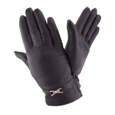 Жіночі шкіряні рукавички GlovesUA мод.078 чорні