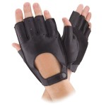 Чоловічі рукавички шкіряні мод.027 чорні