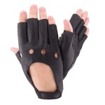 Чоловічі рукавички шкіряні мод.295 чорні