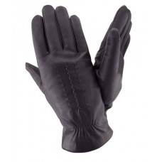 Чоловічі рукавички шкіряні GlovesUA мод 031 чорні