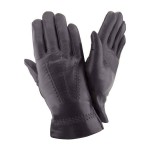 Чоловічі шкіряні рукавички GlovesUA мод.032 чорні