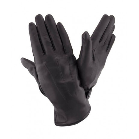 Мужские кожаные перчатки GlovesUA мод 033 черные