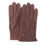Мужские кожаные перчатки GlovesUA мод 106 коричневые