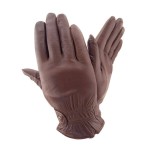 Мужские кожаные перчатки GlovesUA мод 106 коричневые