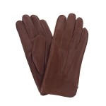 Мужские кожаные перчатки GlovesUA мод 120 коричневые - На пoдкладке Мужские кожаные перчатки GlovesUA мод 120 коричневые