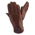 Мужские кожаные перчатки GlovesUA мод 120 коричневые - На пoдкладке Мужские кожаные перчатки GlovesUA мод 120 коричневые