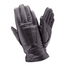 Чоловічі шкіряні рукавички GlovesUA мод.125 чорні