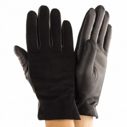 Чоловічі рукавички комбіновані GlovesUA мод.158 чорні