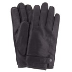 Чоловічі рукавички шкіряні GlovesUA мод.297 чорні