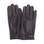 Мужские перчатки кожаные GlovesUA мод 320 черные - На пoдкладке Мужские перчатки кожаные GlovesUA мод 320 черные
