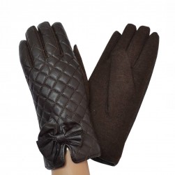 Женские перчатки кашемировые Bailigi мод.70 коричневые