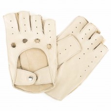 Женские перчатки авто кожаные  мод.244 бежевые