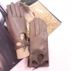 Женские кожаные перчатки GlovesUA мод.303 тауп Женские кожаные перчатки GlovesUA мод.303 тауп