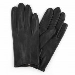 Женские перчатки кожаные GlovesUA мод-394 черные