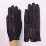 Жіночі шкіряні рукавички GlovesUA мод.394 чорні