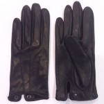 Жіночі шкіряні рукавички GlovesUA мод.394 чорні
