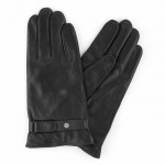 Чоловічі рукавички шкіряні GlovesUA мод.463 чорні