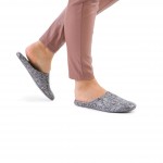 Комнатные тапочки женские Pellagio 1502 серый гипюр