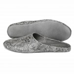 Комнатные тапочки женские Pellagio 1502 серый гипюр