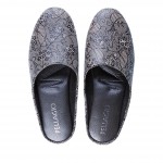 Комнатные тапочки женские Pellagio 1502 серый гипюр