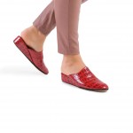 Комнатные тапочки женские Pellagio 222 красный крокодил