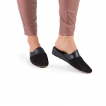 Комнатные тапочки женские Pellagio 222 черный+велюр