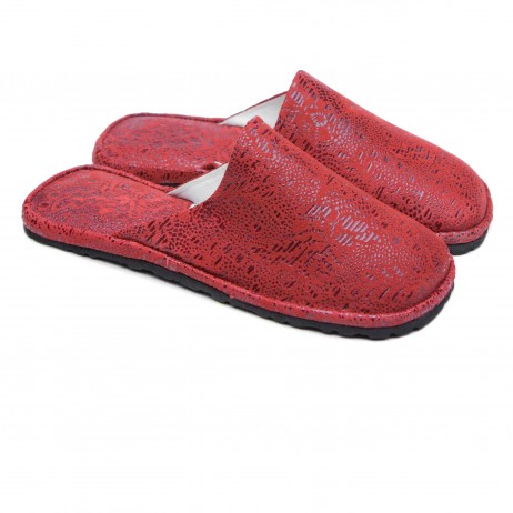 Комнатные тапочки женские Pellagio 320 красный лист Комнатные тапочки женские Pellagio 320 красный лист
