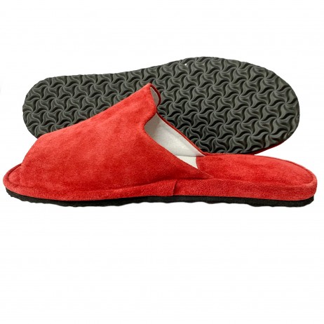 Комнатные тапочки женские Pellagio 460 Красный велюр