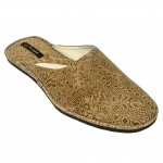 Комнатные тапочки женские Pellagio 504 бежевый лист