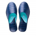Комнатные тапочки женские Pellagio 504-64 синий крокодил