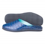 Комнатные тапочки женские Pellagio 504-64 синий крокодил