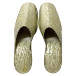 Комнатные тапочки женские Pellagio 602 крокодил перламутр