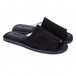 Кімнатні капці Pellagio 160 чорна замша
