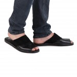 Комнатные тапочки Pellagio 701 черный наппа+велюр