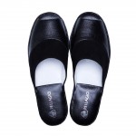 Комнатные тапочки Pellagio 701 черный наппа+велюр