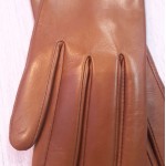 Женские кожаные перчатки GlovesUA мод-001 (без 3 полос) коньяк