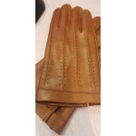 Чоловічі шкіряні рукавички GlovesUA мод.108 коньяк