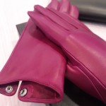 Жіночі шкіряні рукавички GlovesUA мод.394 орхідея