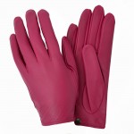 Жіночі шкіряні рукавички GlovesUA мод.394 орхідея