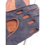 Чоловічі рукавички для водіння комбіновані GlovesUA мод.275 темно-синій/світлий коньяк (шов назовні) - Автомобільні Чоловічі рукавички для водіння комбіновані GlovesUA мод.275 темно-синій/світлий коньяк (шов назовні)