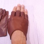 Чоловічі рукавички мітенки шкіряні GlovesUA мод.315 коньяк (без отворів) - Мітенки Чоловічі рукавички мітенки шкіряні GlovesUA мод.315 коньяк (без отворів)