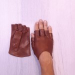 Чоловічі рукавички мітенки шкіряні GlovesUA мод.315 коньяк (без отворів) - Мітенки Чоловічі рукавички мітенки шкіряні GlovesUA мод.315 коньяк (без отворів)