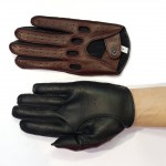 Чоловічі рукавички для водіння комбіновані GlovesUA мод.275 коньяк/чорний (шкіра лайка/олень, шов назовні) - Автомобільні Чоловічі рукавички для водіння комбіновані GlovesUA мод.275 коньяк/чорний (шкіра лайка/олень, шов назовні)