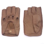 Жіночі шкіряні рукавички для водіння GlovesUA мод.245 тауп (шкіра оленя)