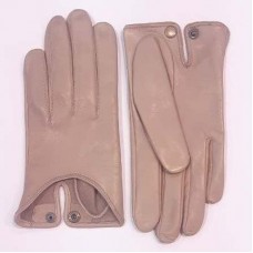 Жіночі шкіряні рукавички GlovesUA мод.377 екрю